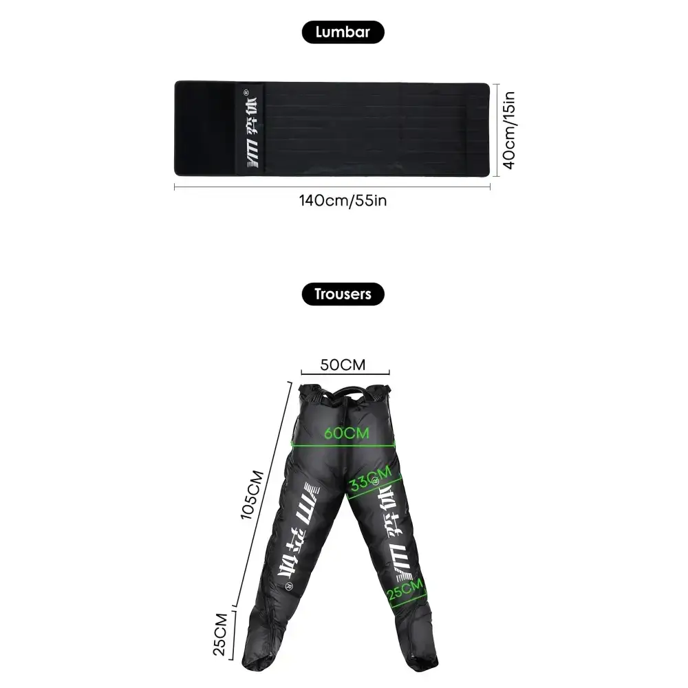 YITI 8 chambres jambes pressothérapie Compression d’air masseur musculaire des pieds Machine de Drainage lymphatique