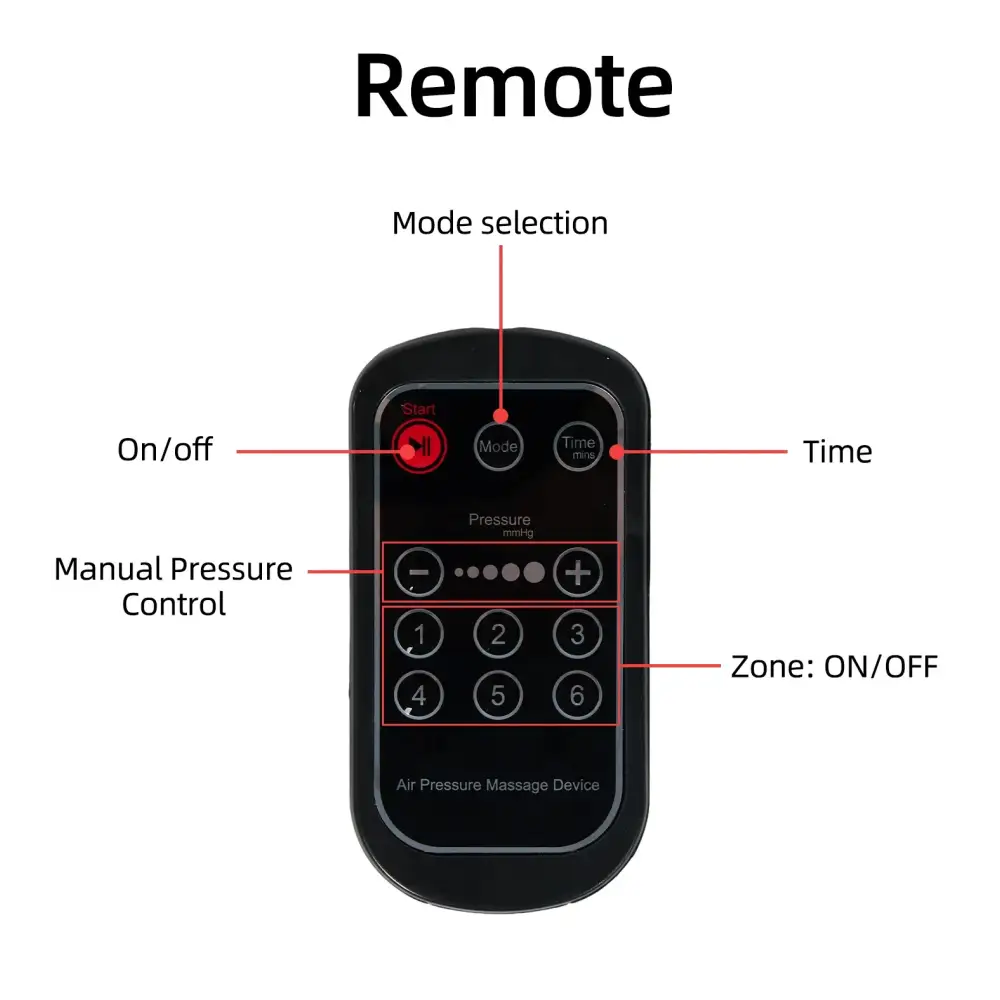 YITI 8 chambres jambes pressothérapie Compression d’air masseur musculaire des pieds Machine de Drainage lymphatique