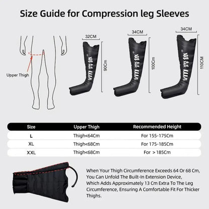 YITI 8 chambres jambes pressothérapie Compression d’air masseur musculaire des pieds Machine de Drainage lymphatique